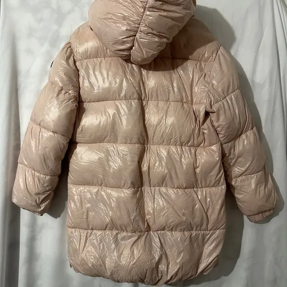 ✨ MICHAEL Michael Kors Shiny Blush Pink Puffer Coat - Size M ✨