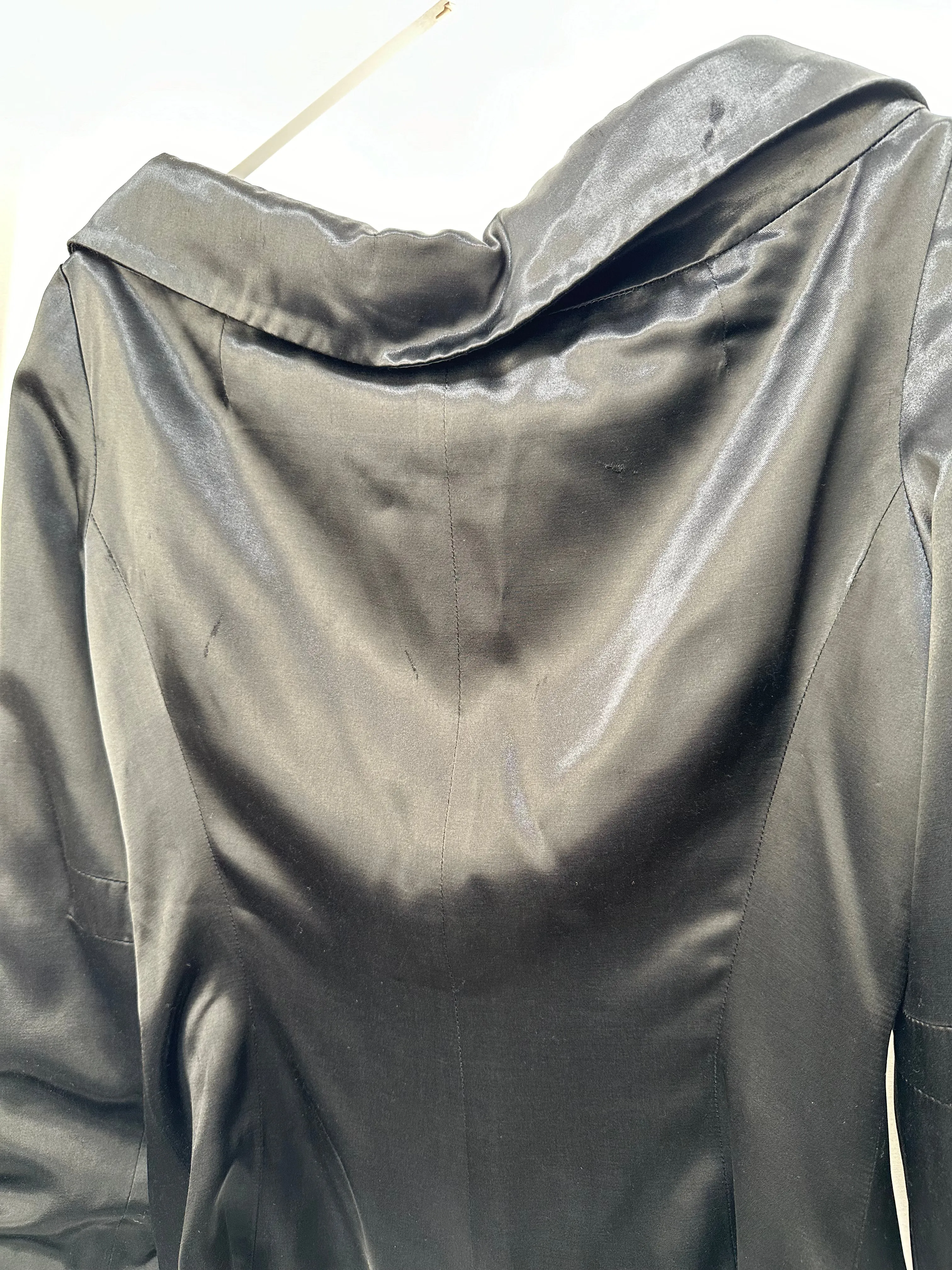 1980s Norma Kamali Satin Blazer