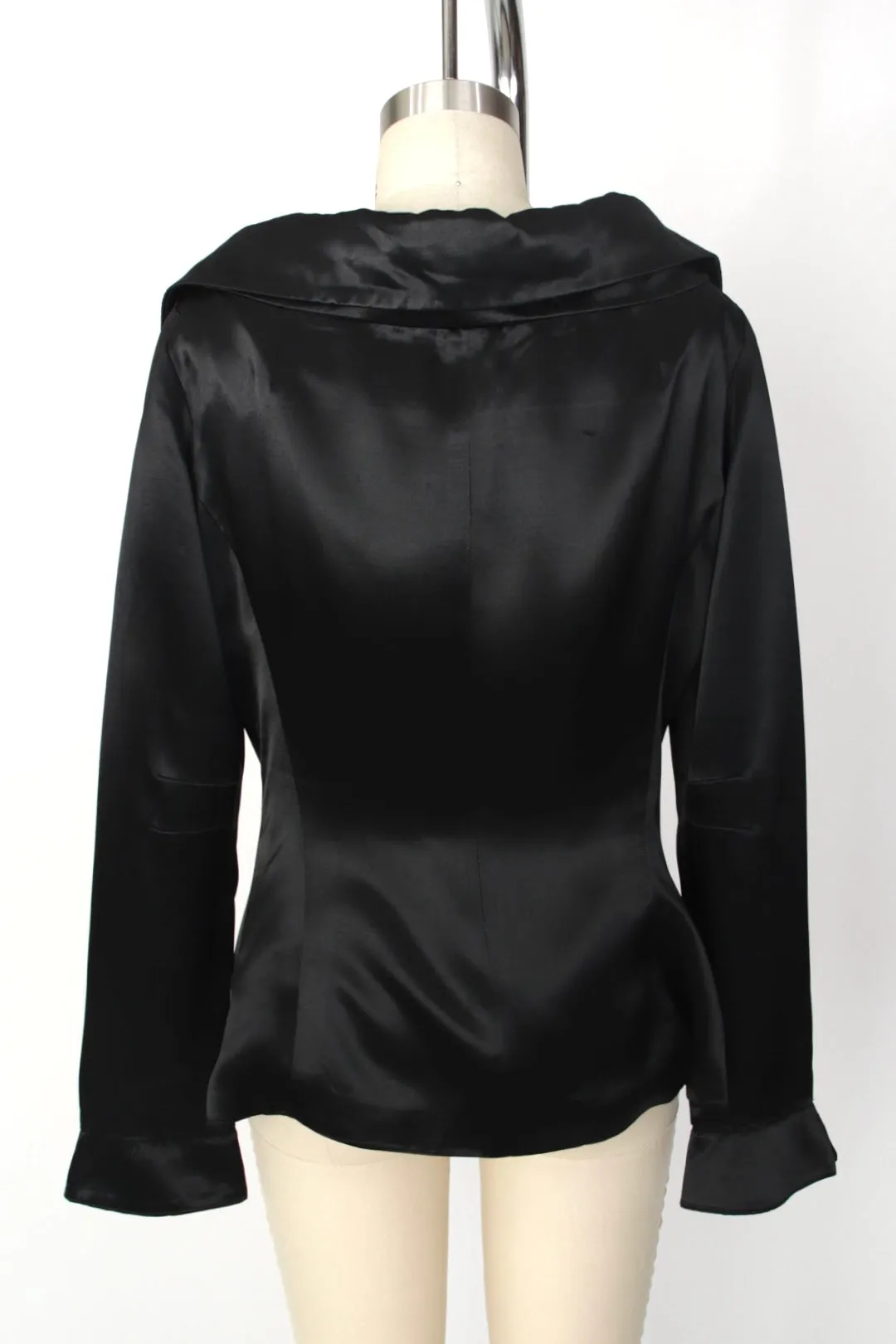 1980s Norma Kamali Satin Blazer