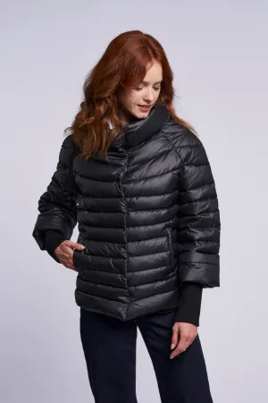 296 Down jacket long fashion knit cuff $229