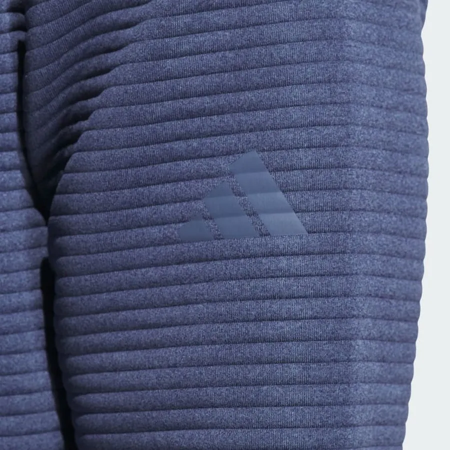 Adidas (DWR) Textured Water Repellent 1/4 Zip Pullover - Navy