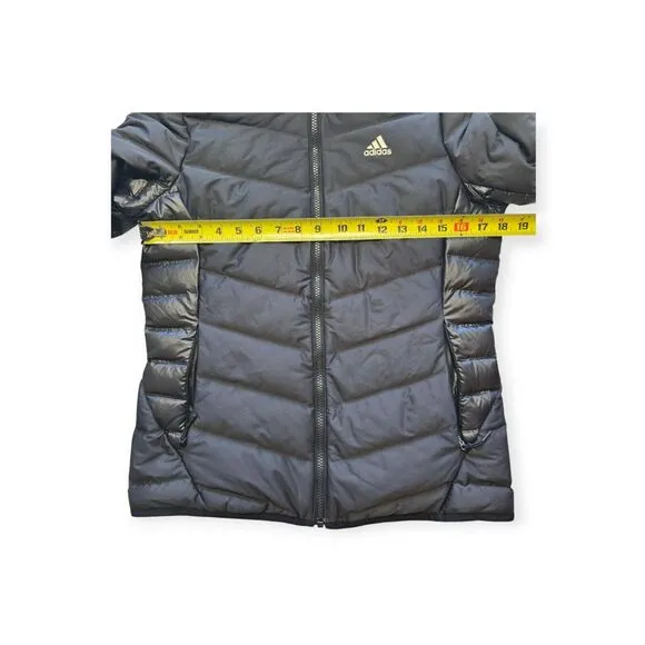 Adidas Women’s Small Down Puffer Long Sleeve Jacket Black