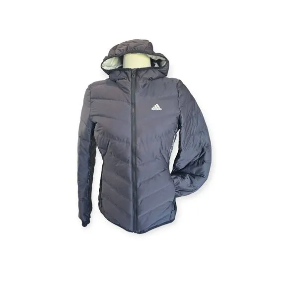 Adidas Women’s Small Down Puffer Long Sleeve Jacket Black
