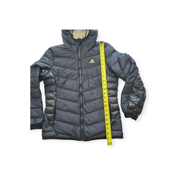 Adidas Women’s Small Down Puffer Long Sleeve Jacket Black