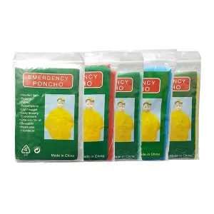 Adventure World Children Disposable Poncho (Green)