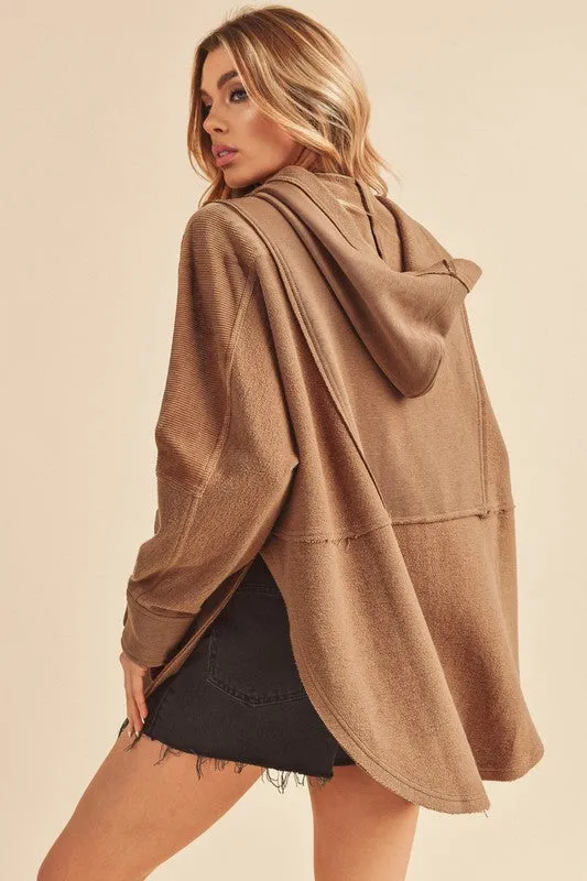 Aemi   Co Dove Hooded Pullover