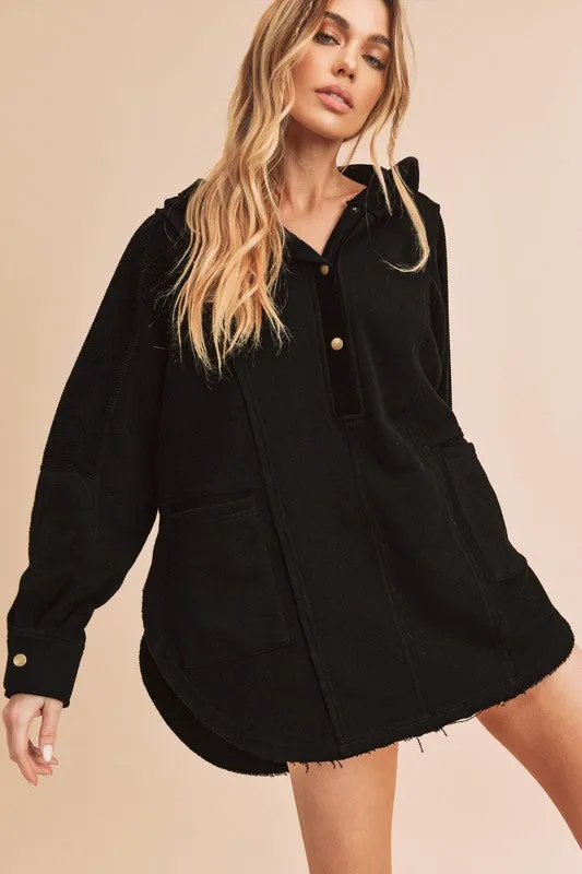 Aemi   Co Dove Hooded Pullover