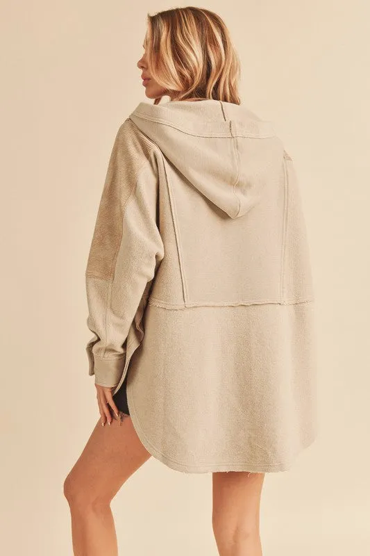 Aemi   Co Dove Hooded Pullover