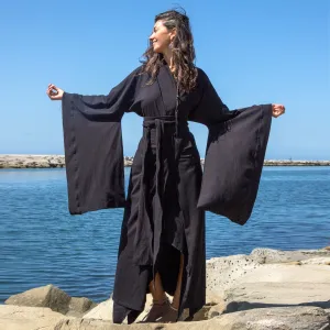Air Nomad | Traditional Kimono in Black | Her