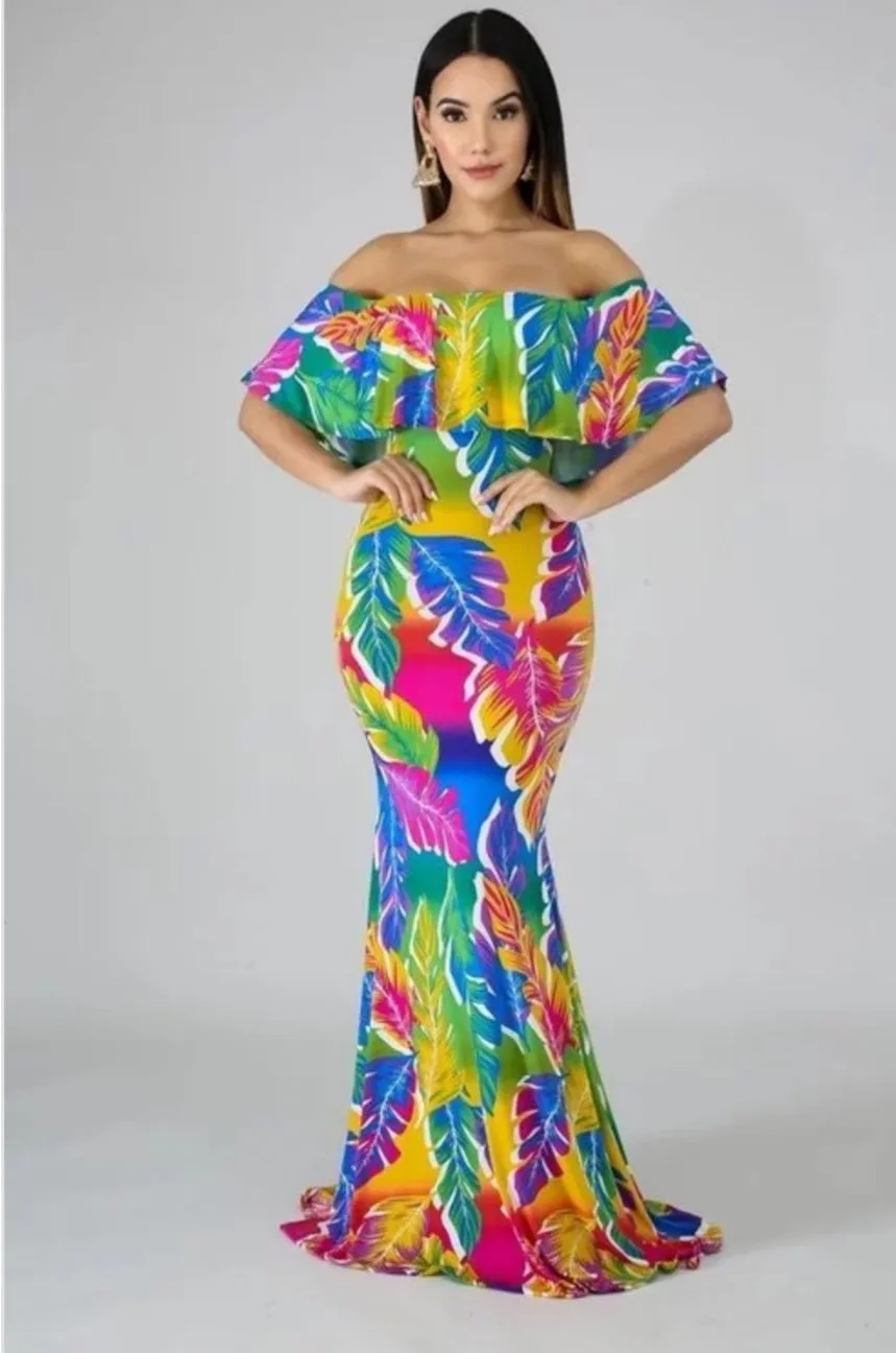 Amrezy Multi-Color Print Dress