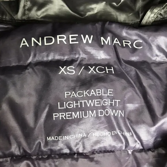 Andrew Marc Lightweight Down Puffer coat
