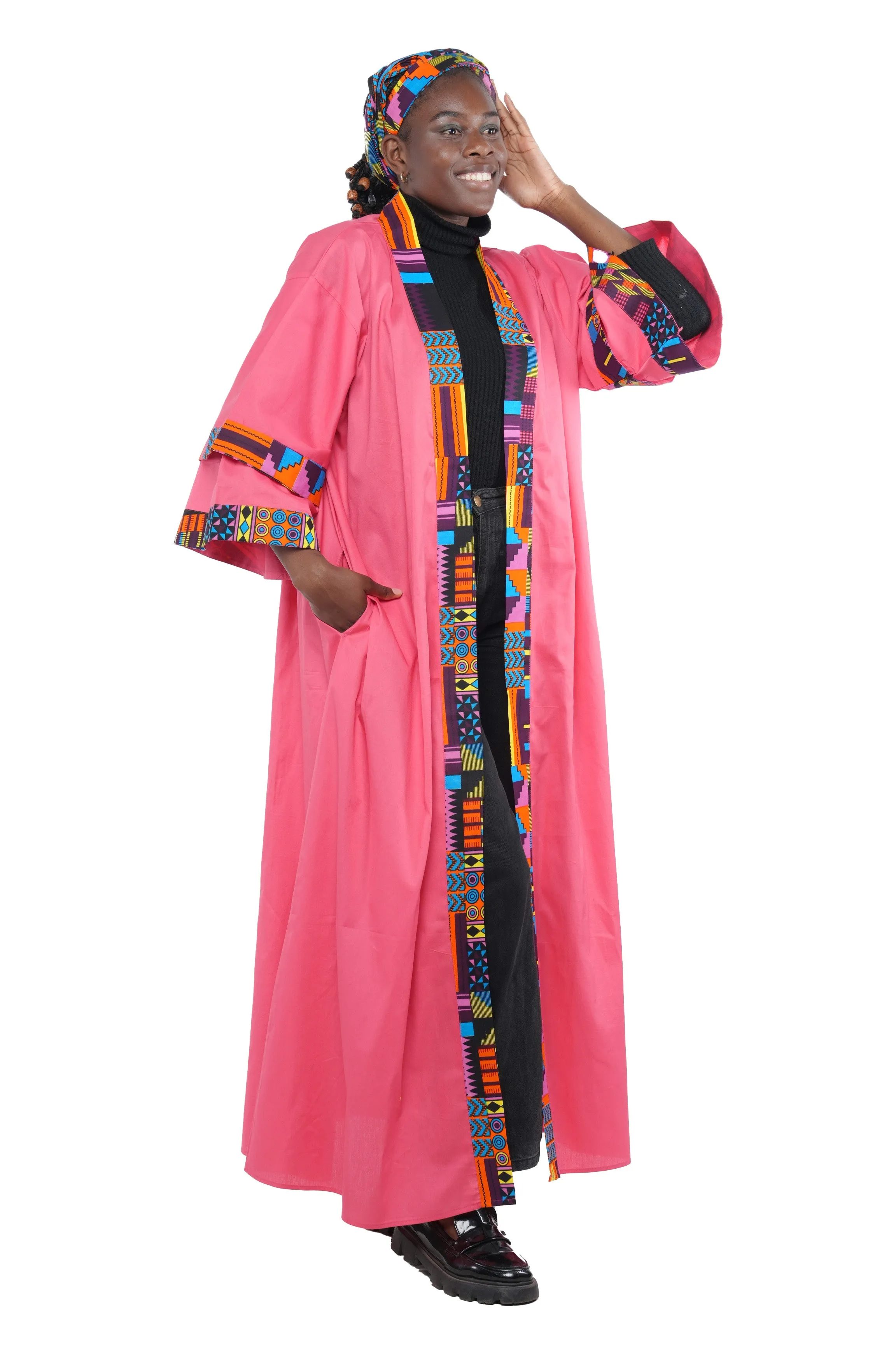 Ankara Long Duster | Robe | Kimono