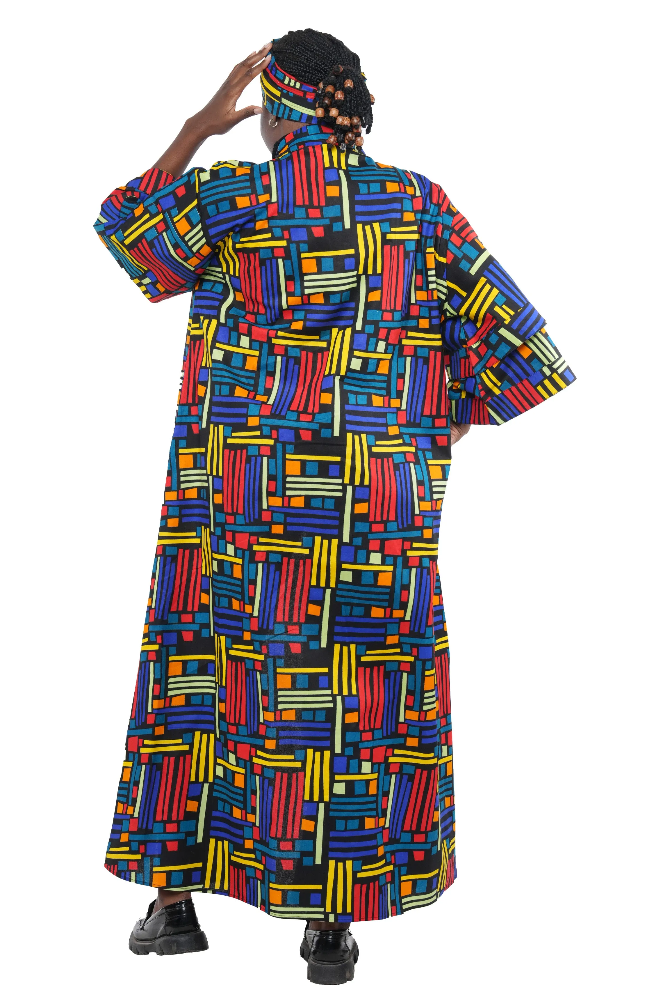 Ankara Long Duster | Robe | Kimono