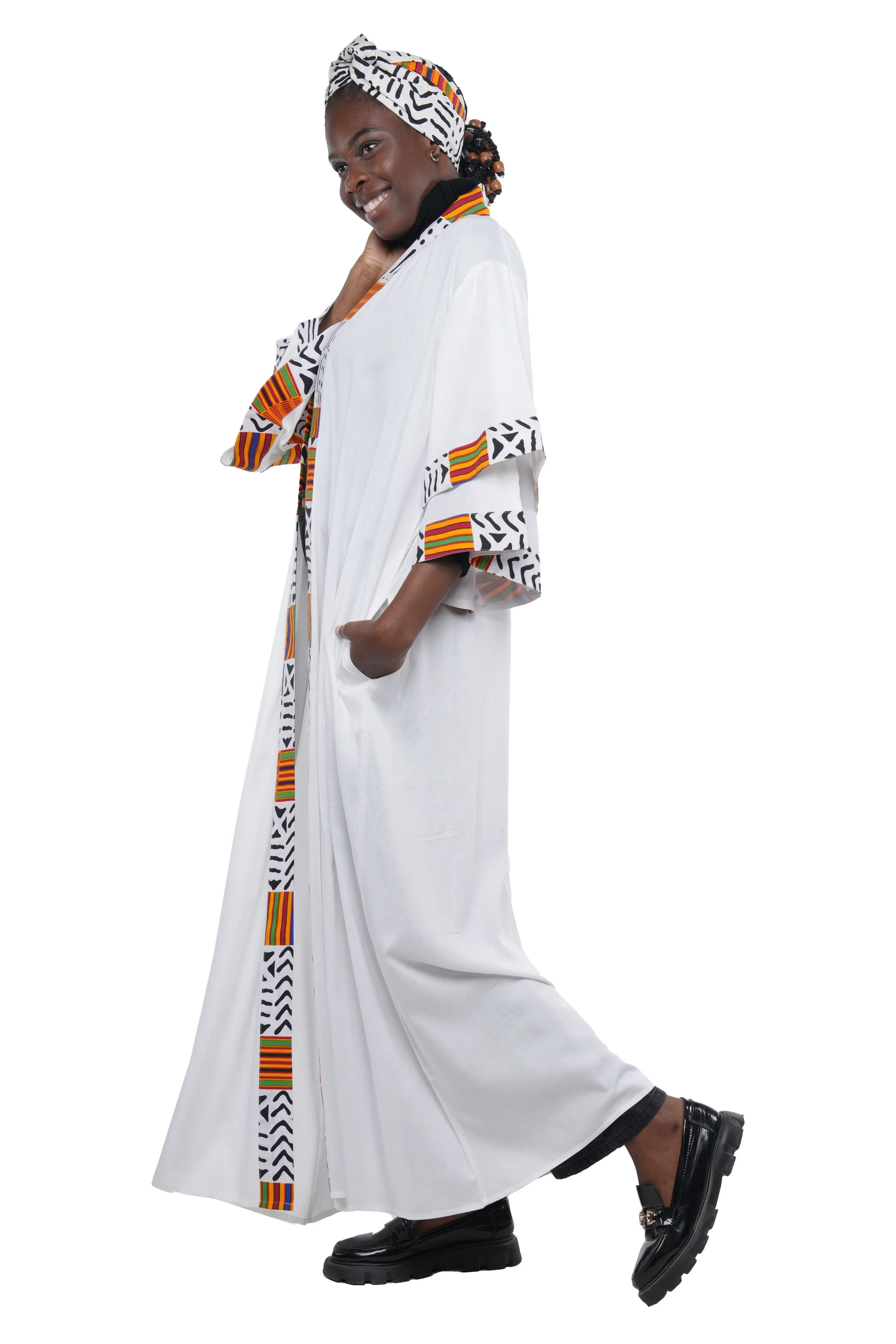 Ankara Long Duster | Robe | Kimono