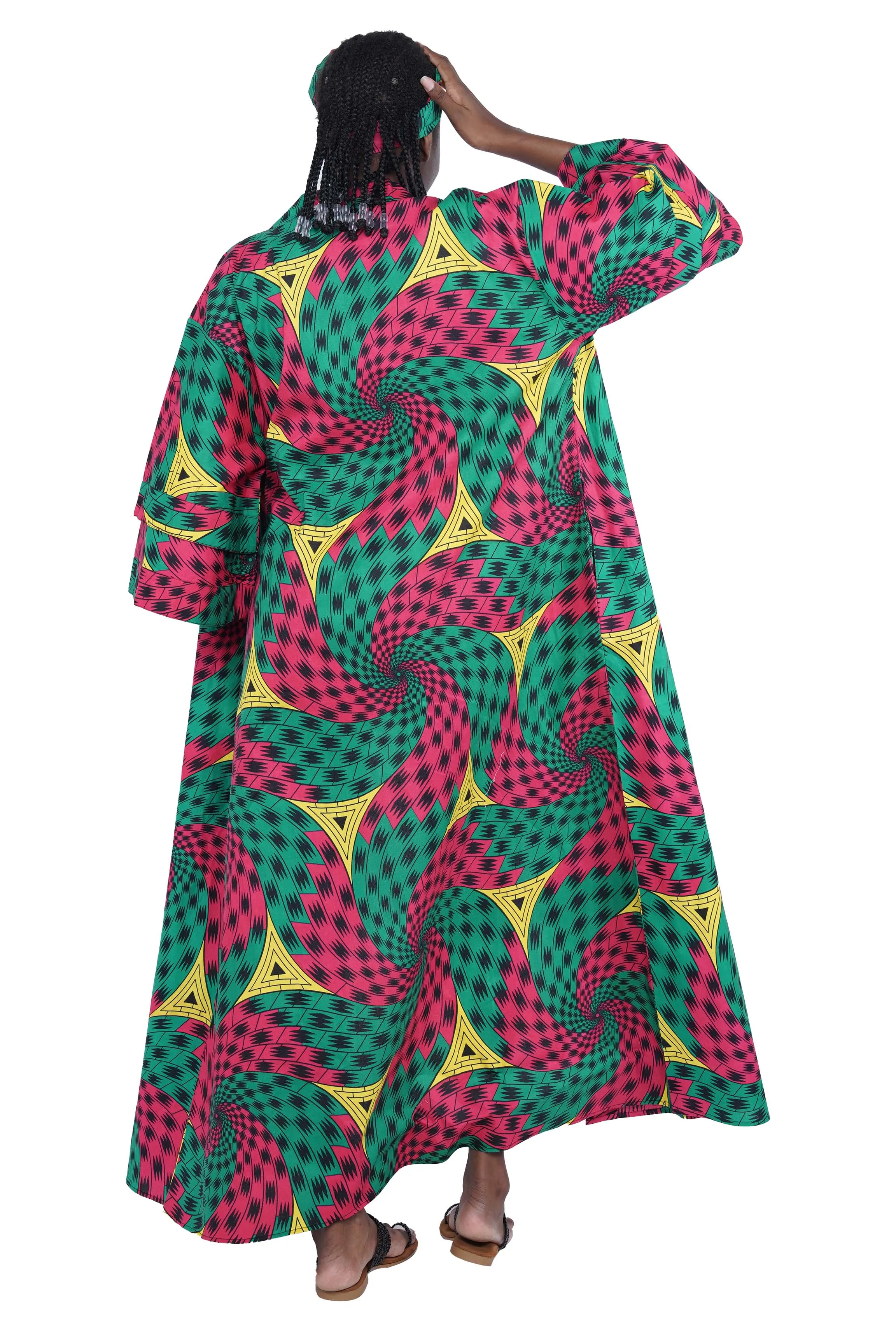 Ankara Long Duster | Robe | Kimono