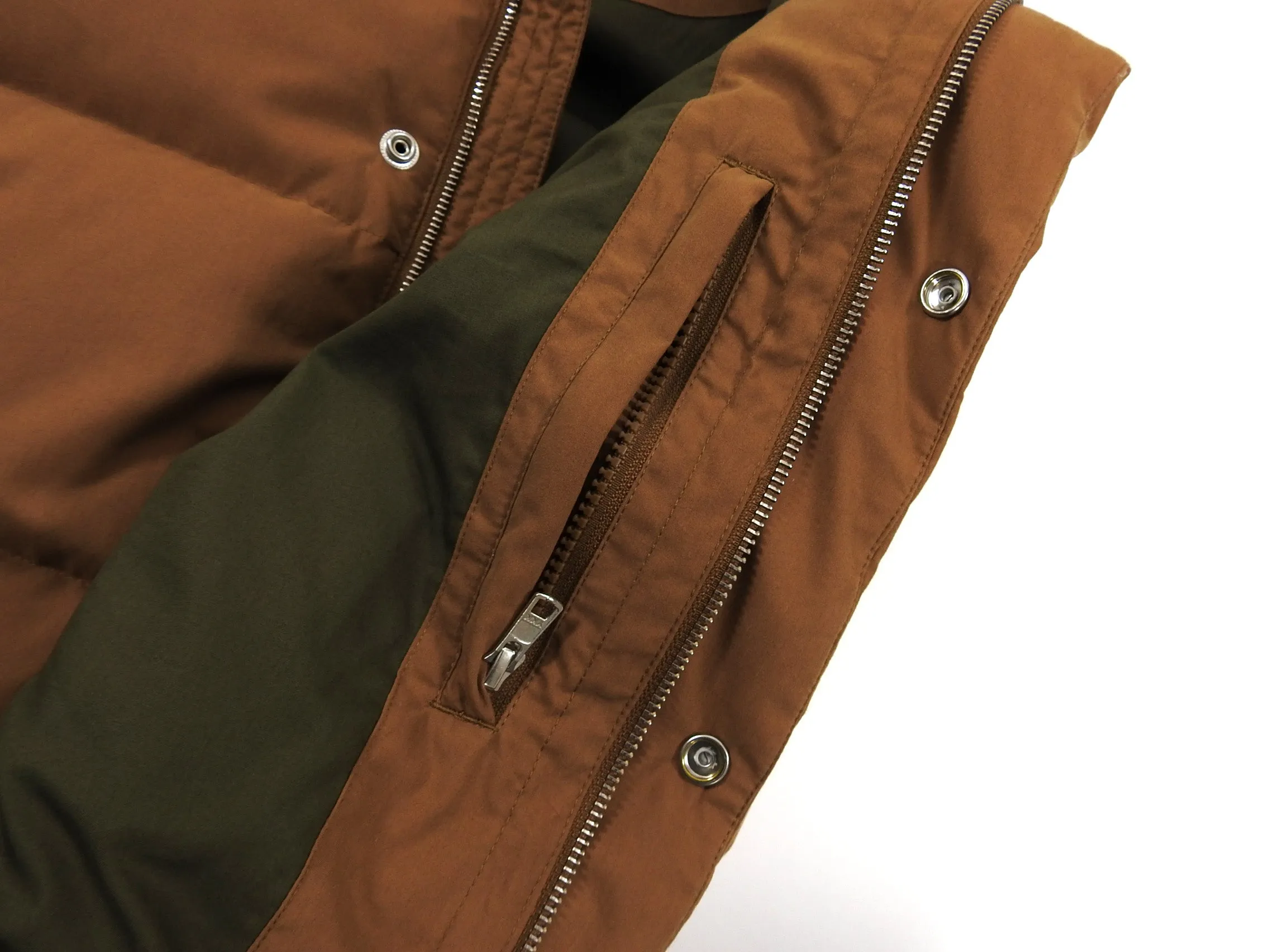A.P.C. x Carhartt Down Camel Sleeveless Puffer Vest - L