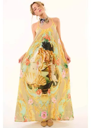 Aratta Birth Of Venus Maxi Dress Pearl