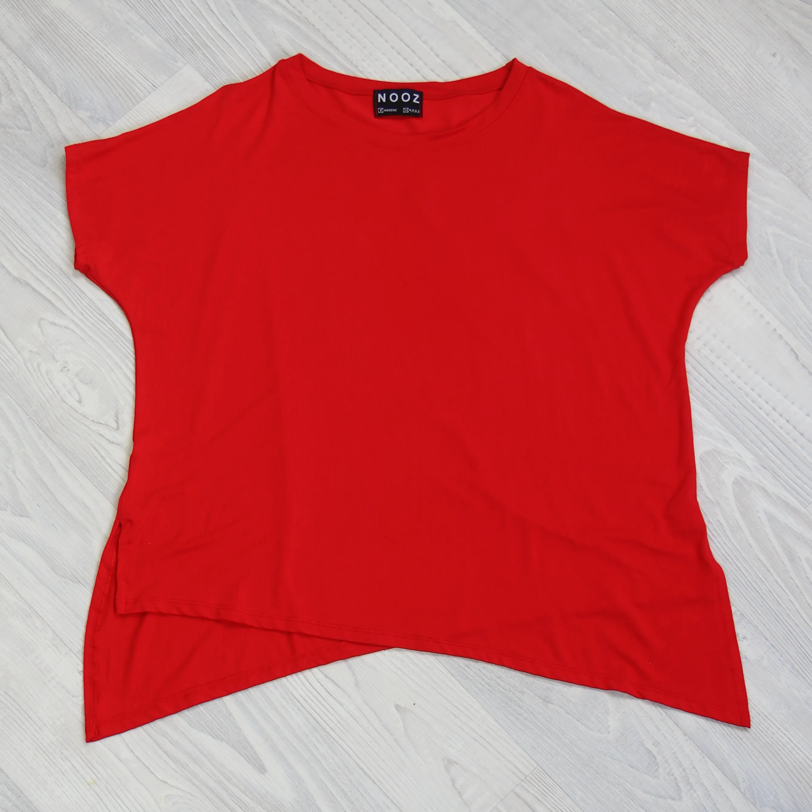 Asymmetrical Tee - Red
