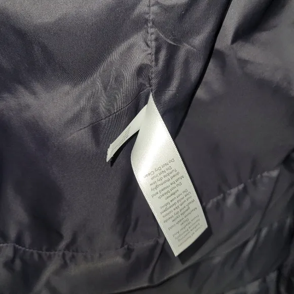Athleta Downtown Jacket Size XS Down And Feather Filled Longline Puffer Black