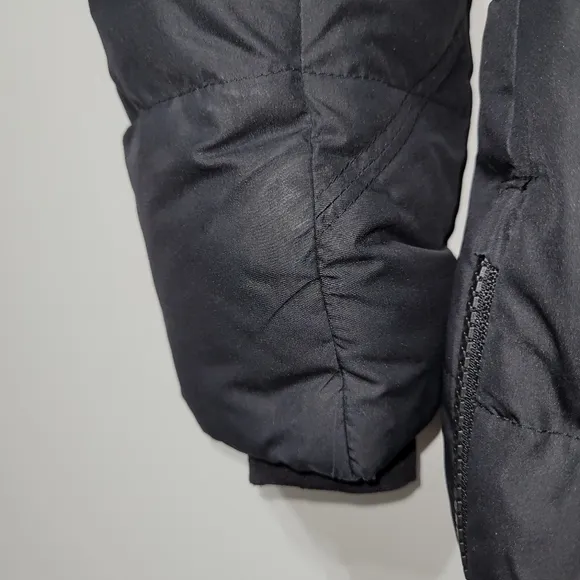 Athleta Downtown Jacket Size XS Down And Feather Filled Longline Puffer Black