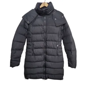 Athleta Downtown Jacket Size XS Down And Feather Filled Longline Puffer Black