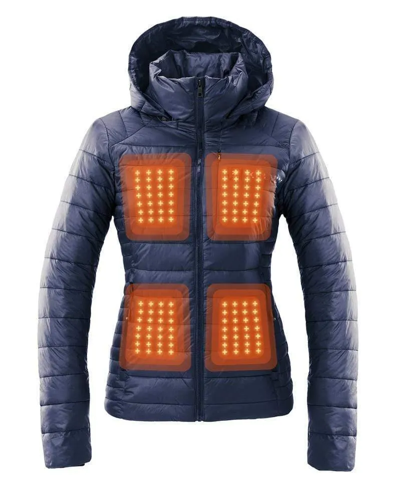 Aura Women’s Heated Jacket Blue