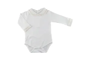 Baby Girl's Ruffled Collar Onesie