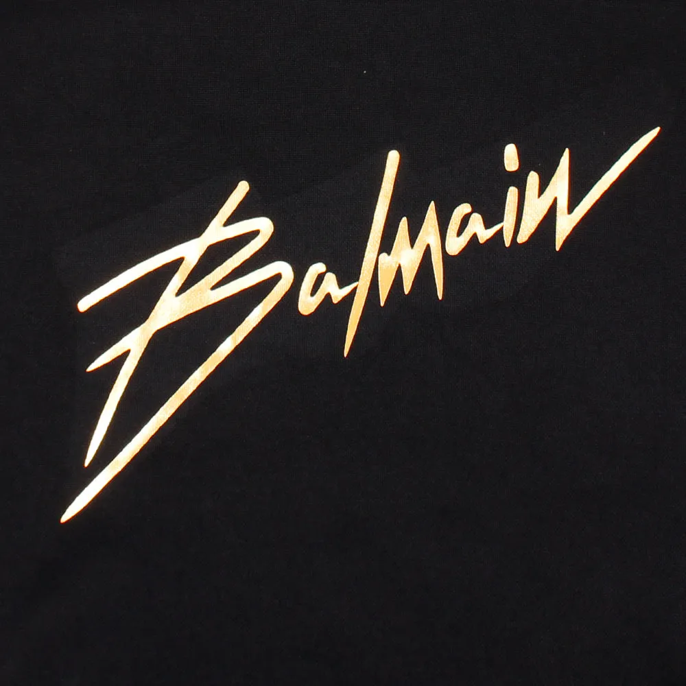 Balmain Black Golden S Hoodie