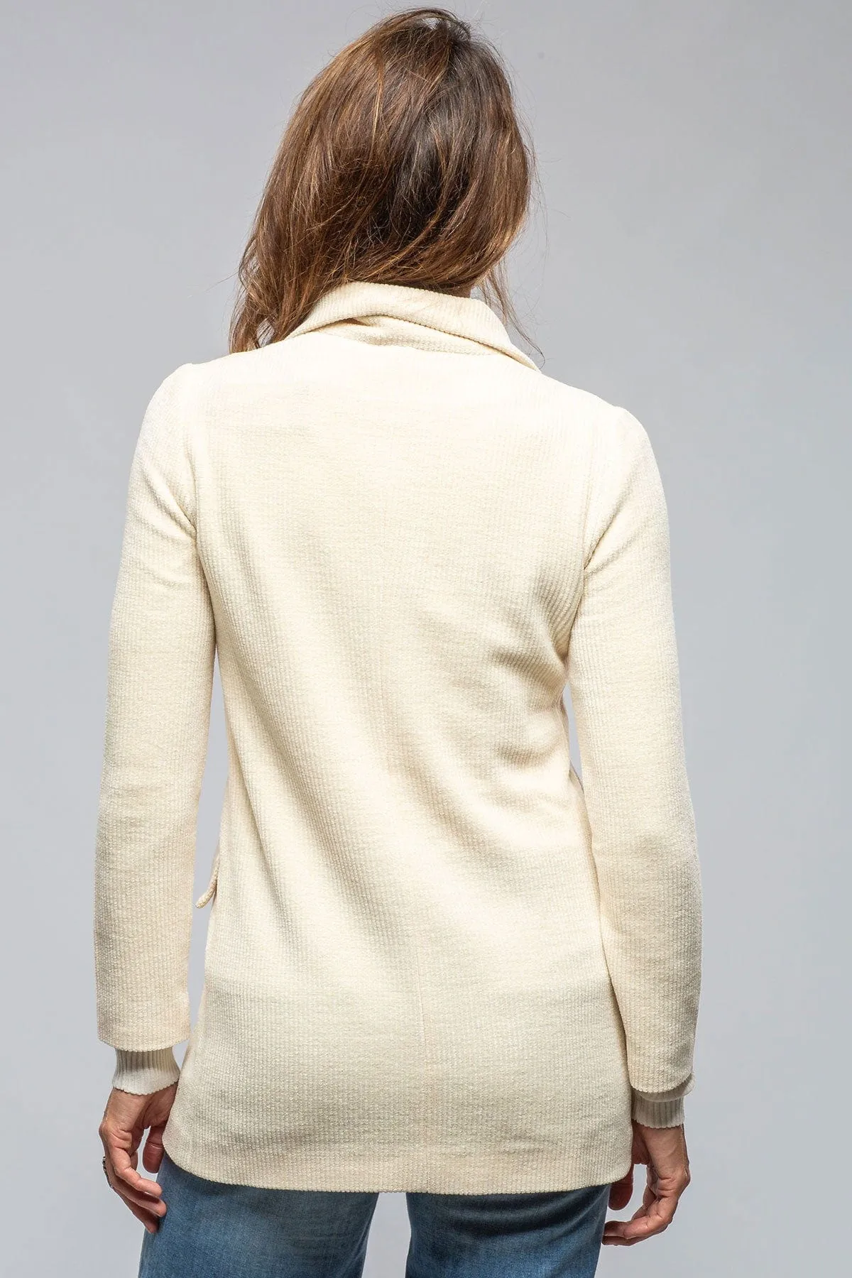 Barbara Long Blazer In Ivory