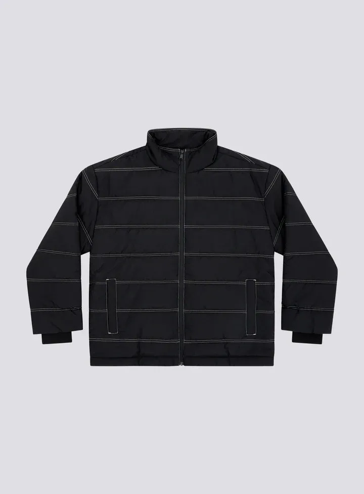 Barney Cools Railed Puffer Jacket - Black