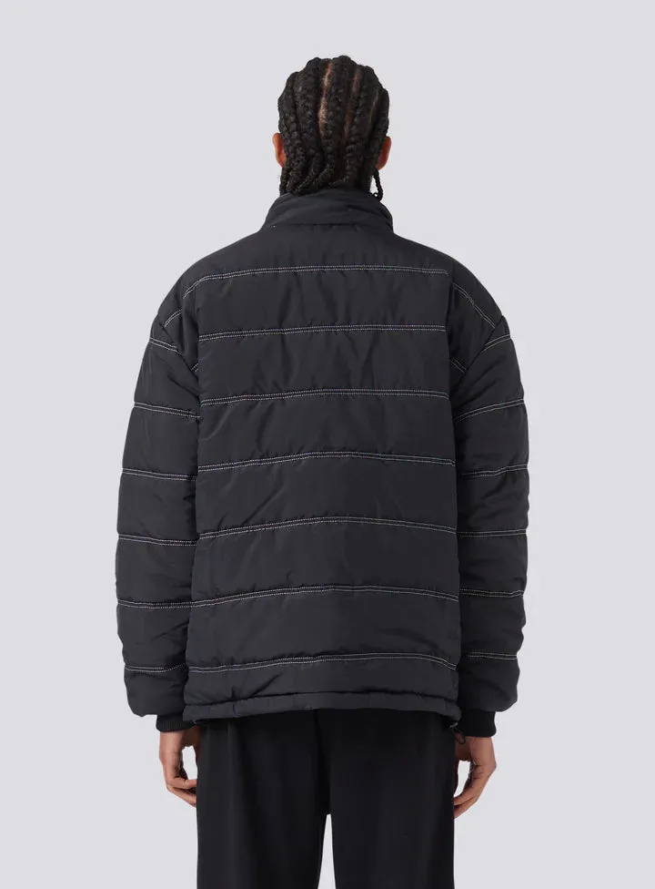 Barney Cools Railed Puffer Jacket - Black
