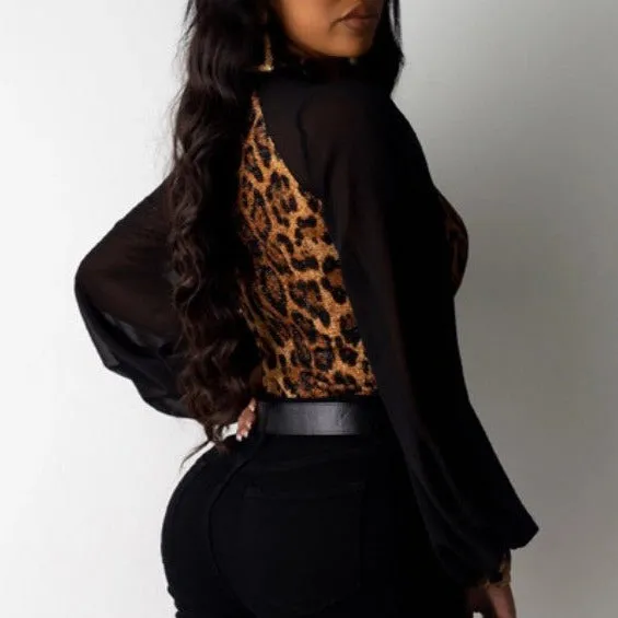 Beautiful Leopard Turtleneck