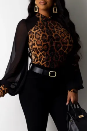 Beautiful Leopard Turtleneck