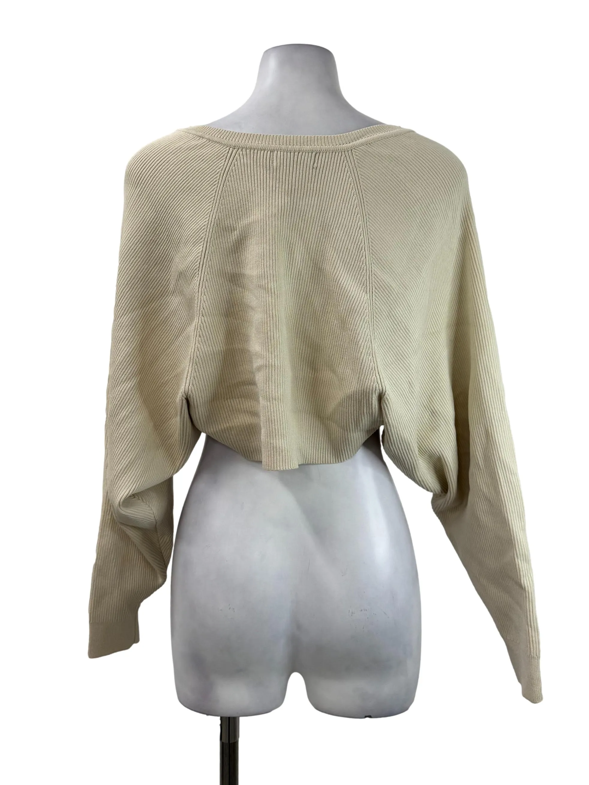 Beige Knitted Cardigan