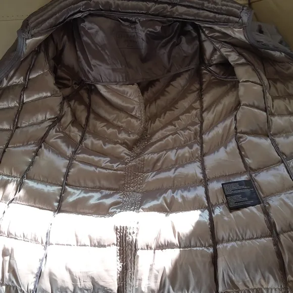 BERNARDO goose down gray puffer coat