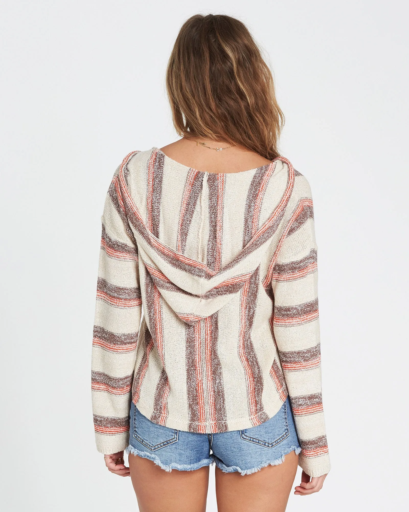 Billabong Women's Baja Beach Classic Hooded Poncho Sweater