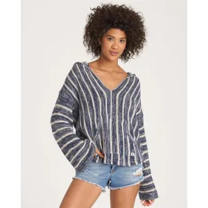 Billabong Women's Baja Beach Classic Hooded Poncho Sweater