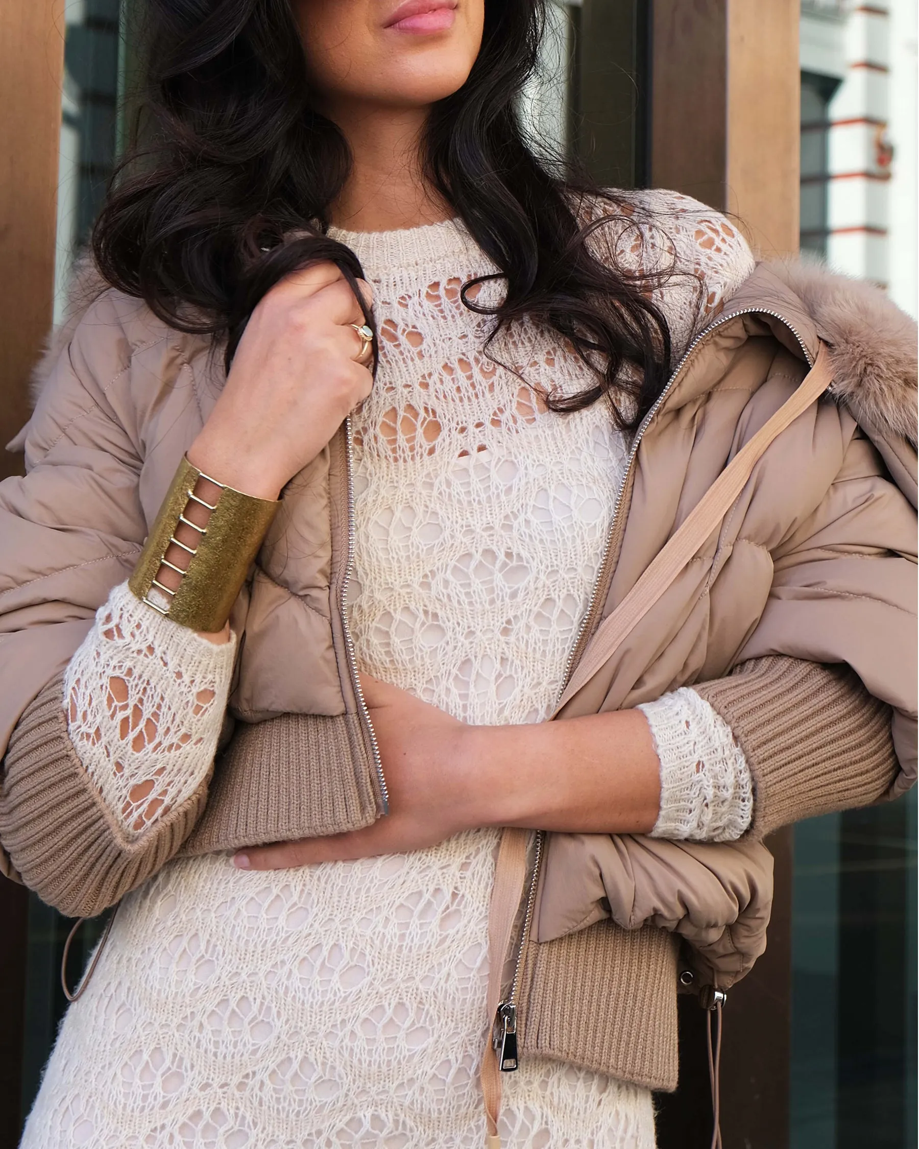 Billie Puffer in Latte