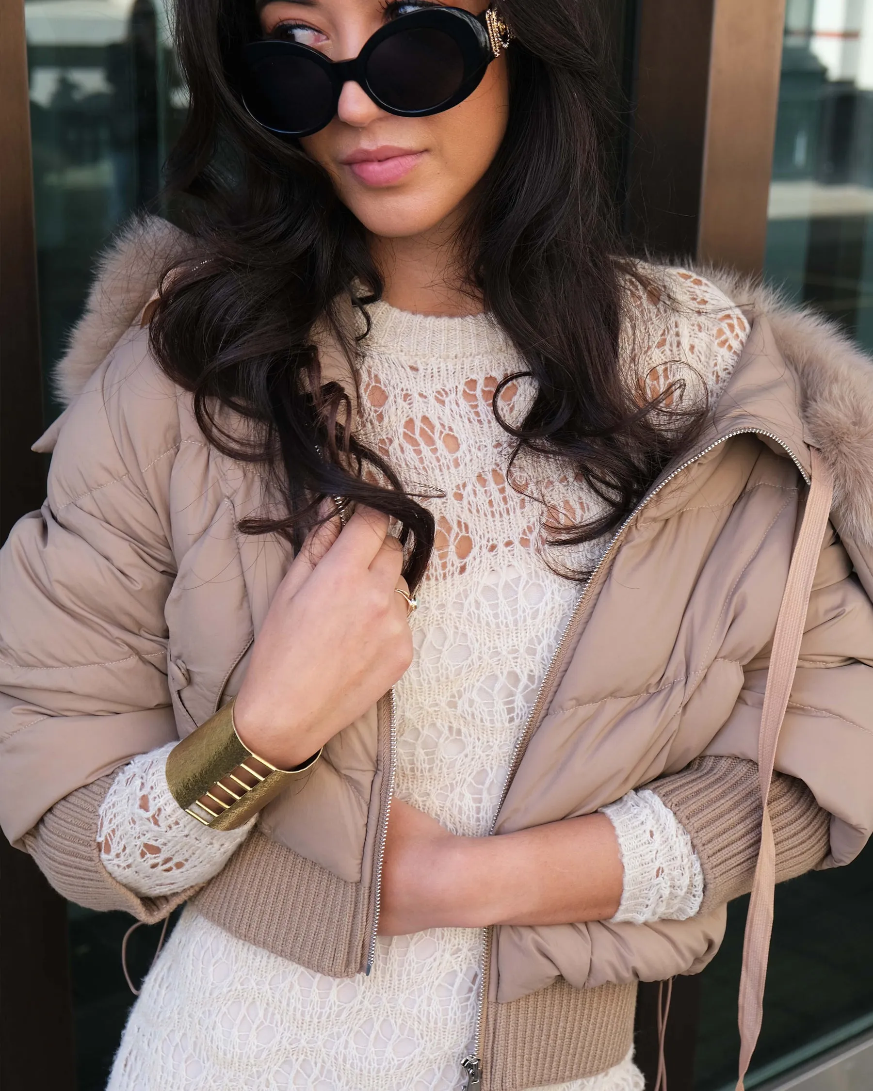 Billie Puffer in Latte