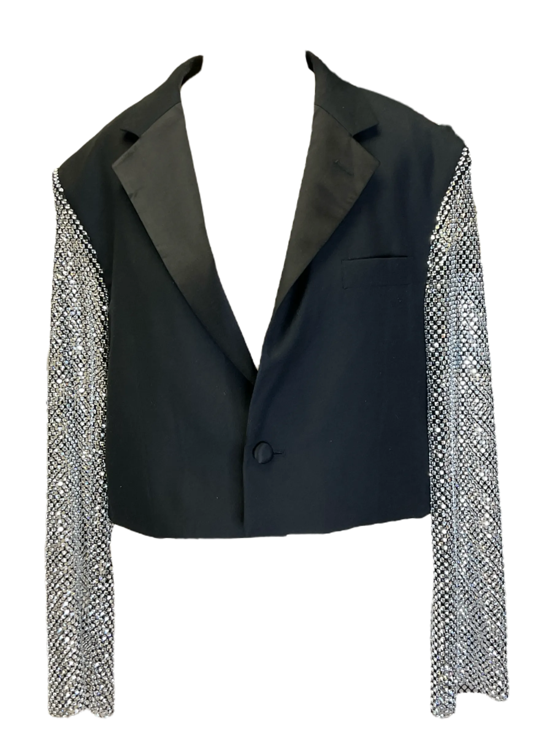 Black Crop Joey Blazer