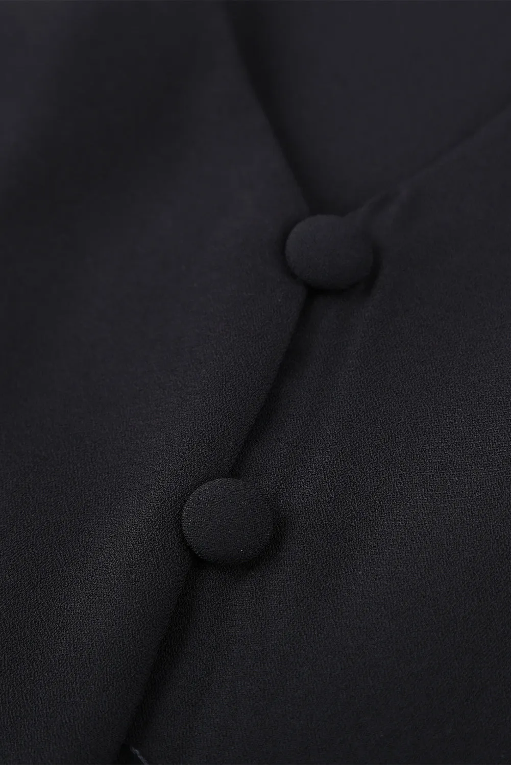 Black Forever Tonight Button Tie Top