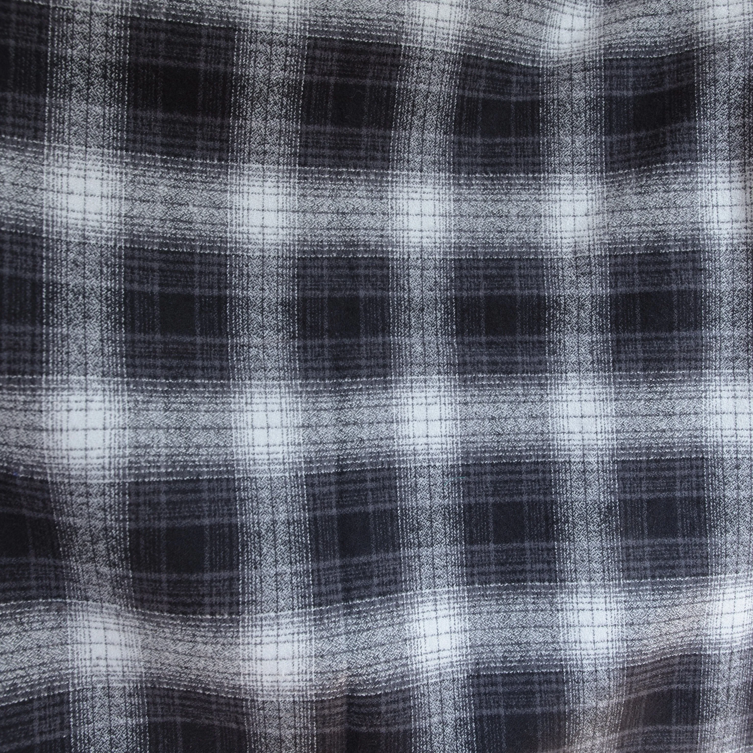 Black Night Plaid Kimono