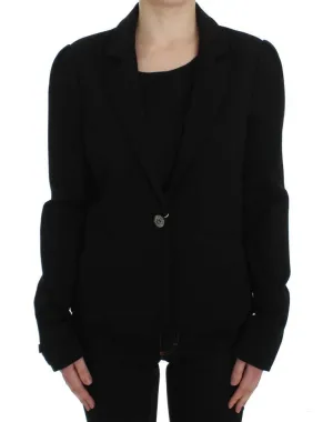 Black Stretch Blazer Jacket