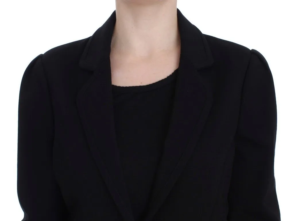 Black Stretch Blazer Jacket