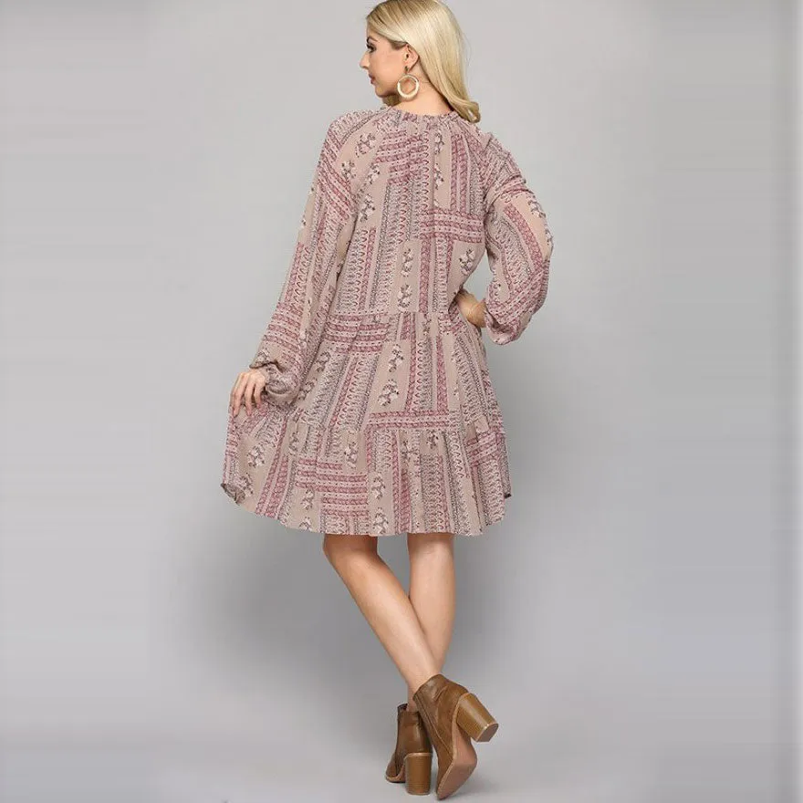 Bloom Breeze Chiffon Dress