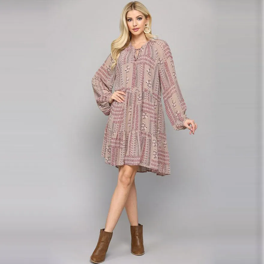 Bloom Breeze Chiffon Dress