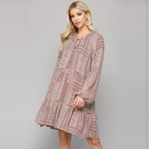 Bloom Breeze Chiffon Dress