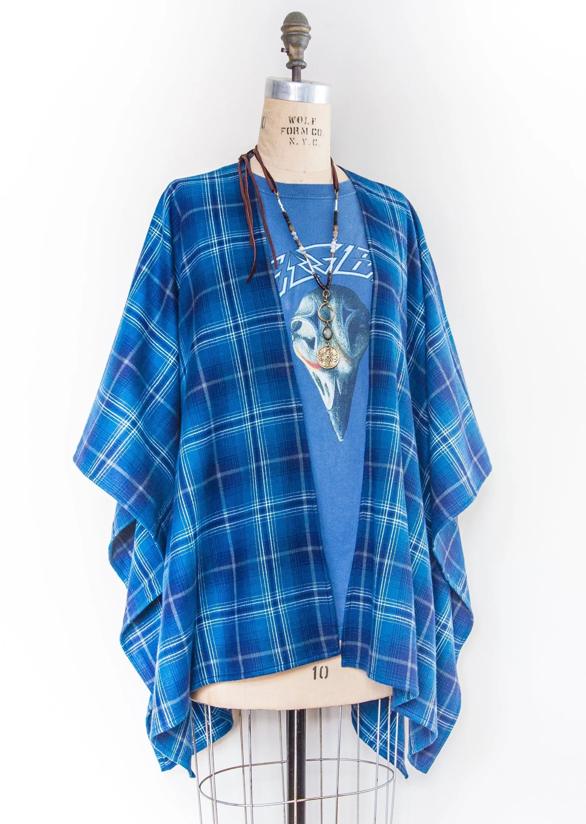 Blue Moon Flannel Kimono