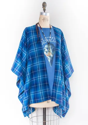 Blue Moon Flannel Kimono