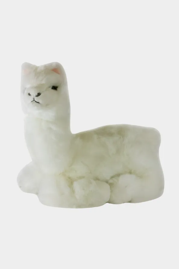 Bocchetta Toys - Alfredo the White Alpaca Size 25cm